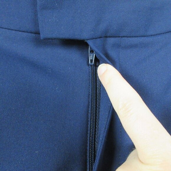 Club Monaco Pants Women's Size 8 Trouser Lightweight Tapered Wool Blend Navy 260 - Picture 5 of 12